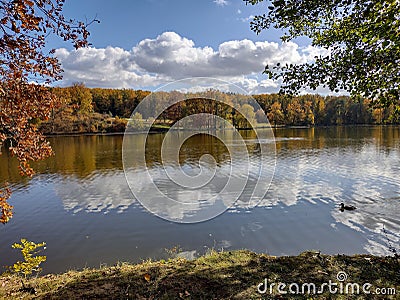 Park of the Kozel Castle near PlzeÅˆ, Czech Republic Stock Photo